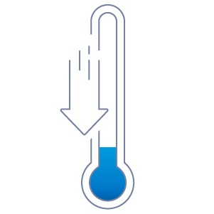 temperature losses icon